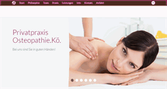 Desktop Screenshot of osteopathie-koe.de
